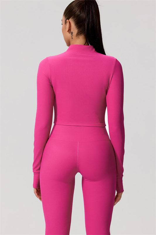 The Daze Zip Jacket Flared Leggings 2-Piece Set