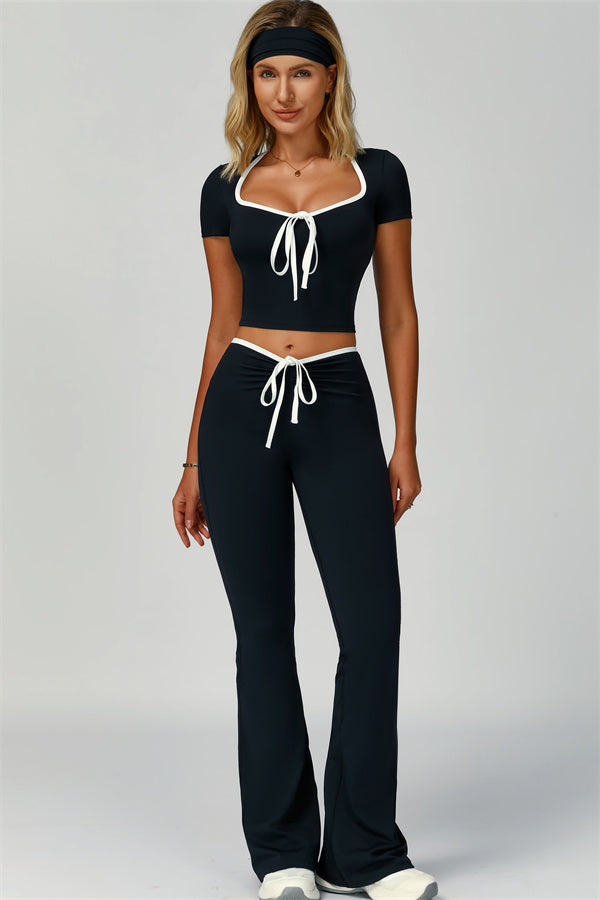 The Skyline Flared Tie Leggings