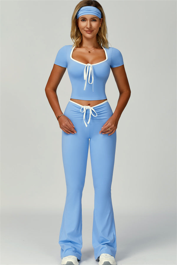 The Skyline Flared Tie Leggings