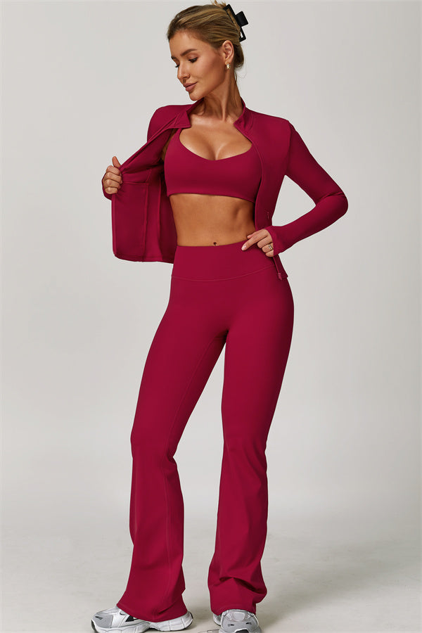 The Refresh Jacket Flared Leggings 2-Piece Set