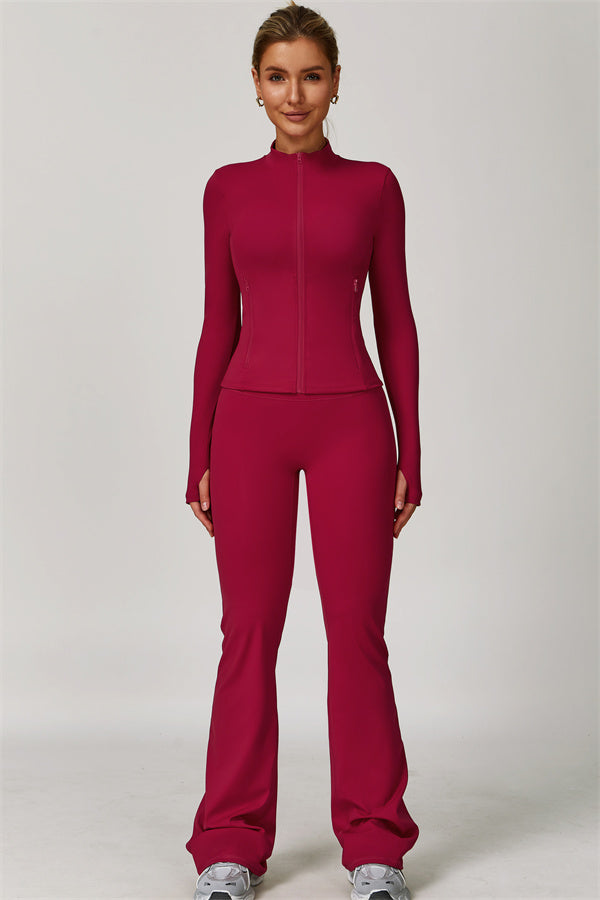 The Refresh Jacket Flared Leggings 2-Piece Set