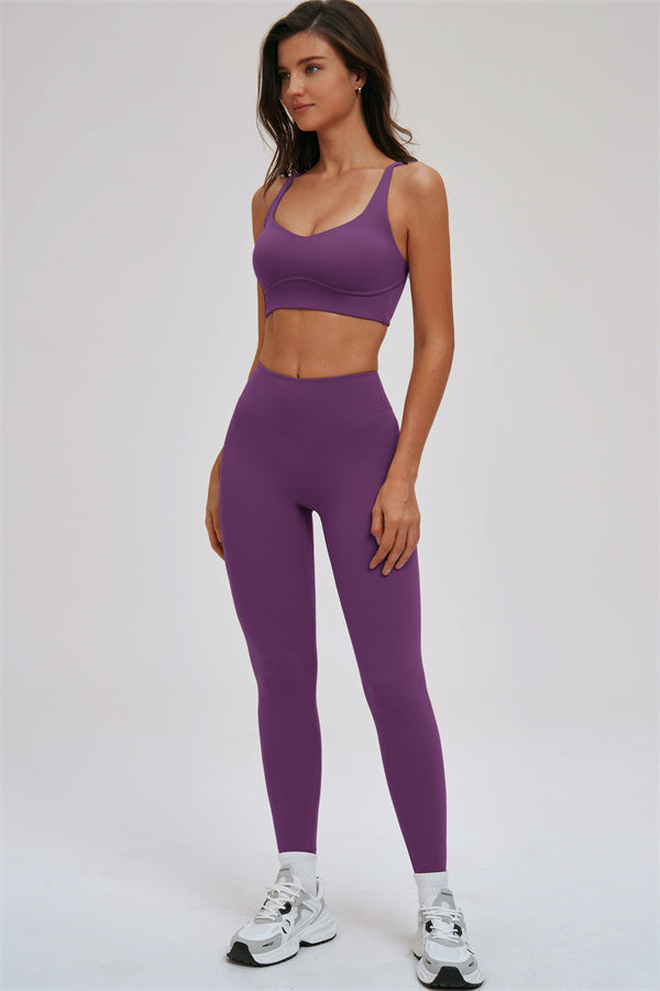 The Kinetic Cross Back Sports Bra Leggings 2-Piece Set