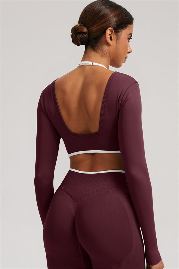 The Elevate Long Sleeve Crop top