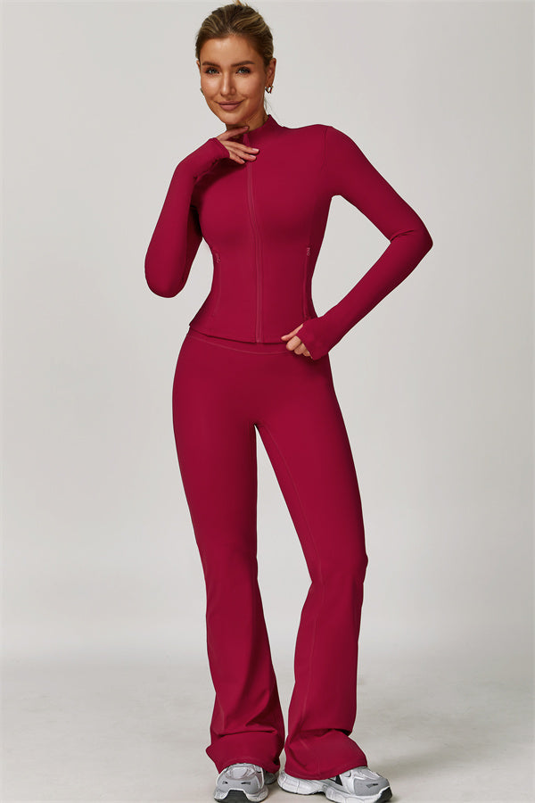 The Refresh Jacket Flared Leggings 2-Piece Set