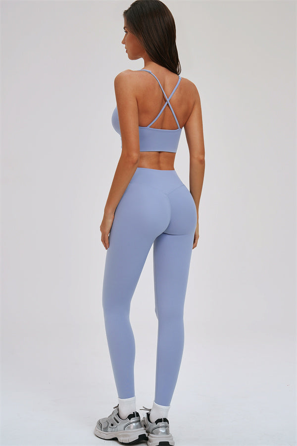 The Kinetic Cross Back Sports Bra Leggings 2-Piece Set