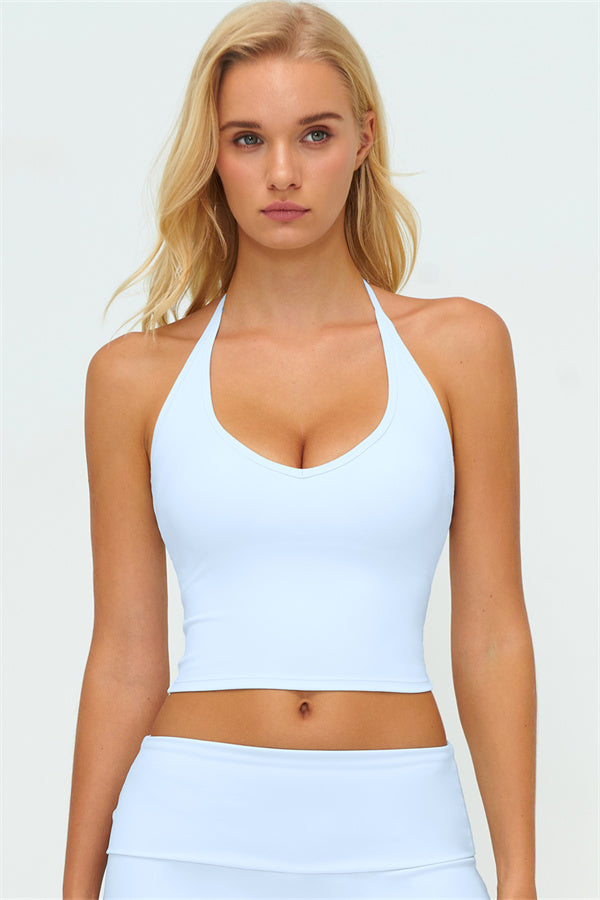The Twirl Halter Tank Top New Straight Leg Pants 2-Piece Set
