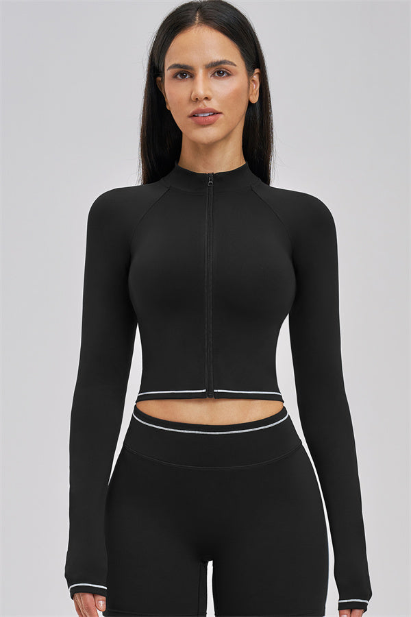 The Unbound Jacket Crop Top Shorts 3-Piece Set