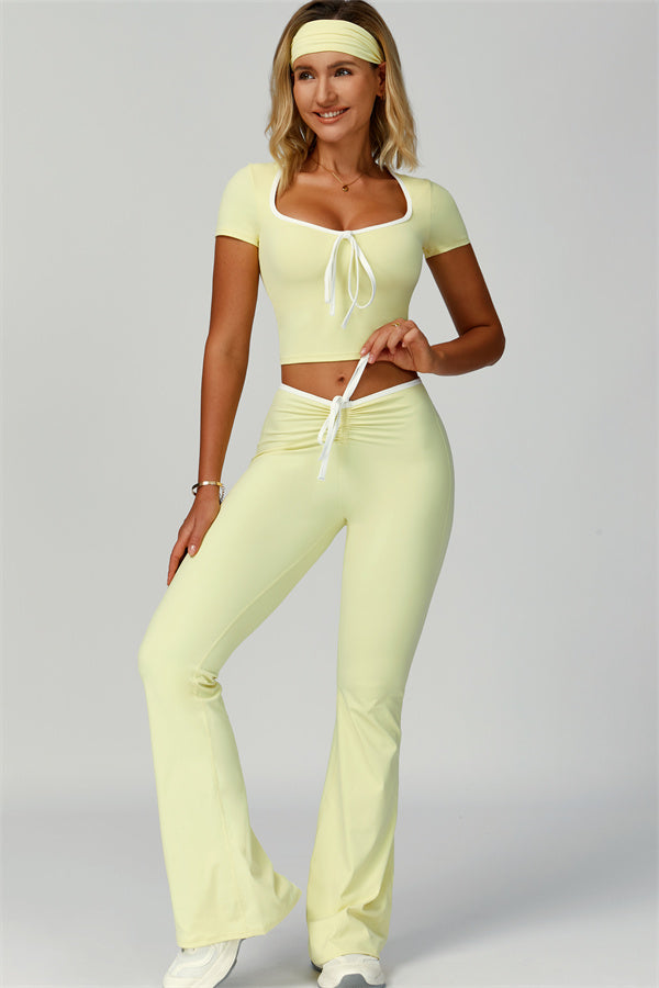 The Skyline Flared Tie Leggings