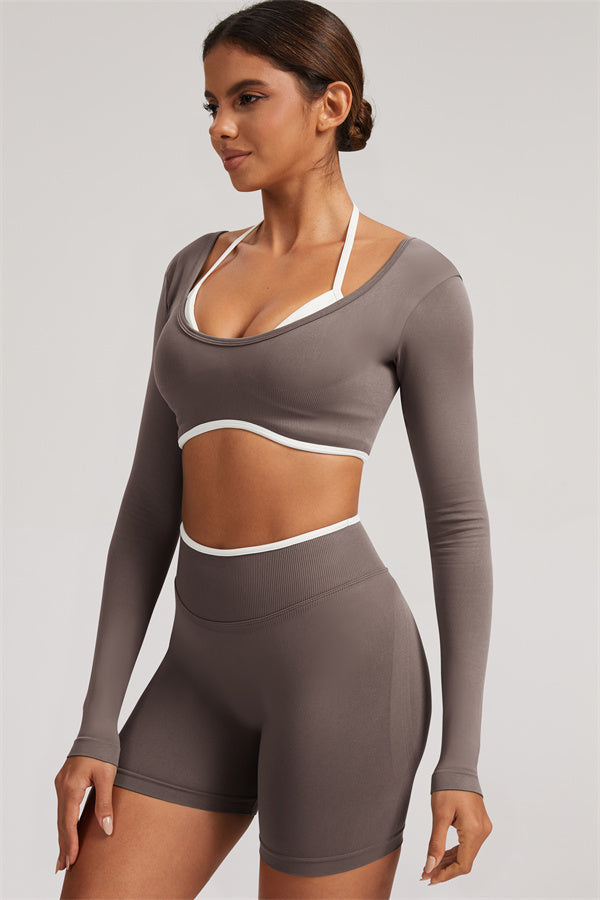 The Elevate New Long Sleeve Crop top